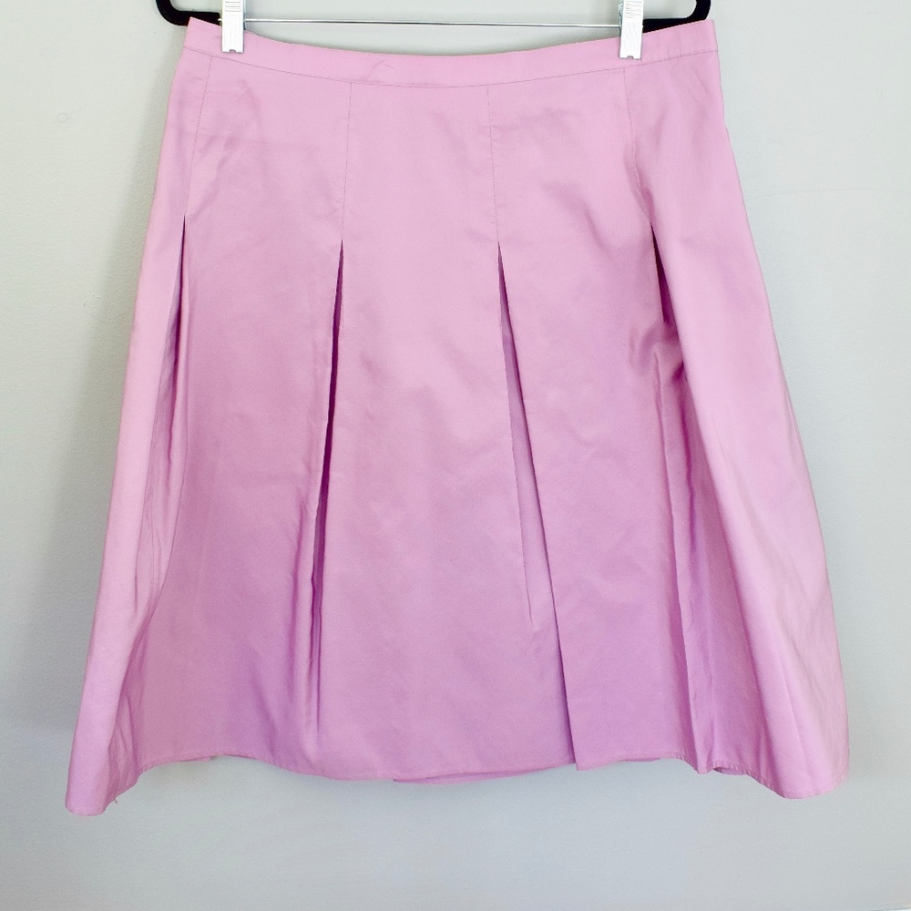 Isaac Mizrahi Silk Blend Pastel Lilac Tea Skirt